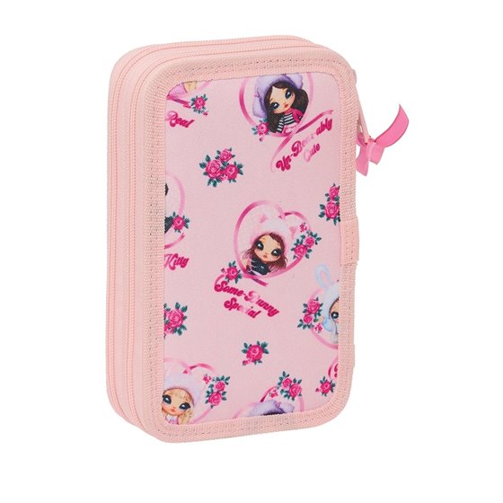Plumier Doble Pequeño 28 Piezas Nanana "Fabulous"12,5 x 19,5 x 4 cm.