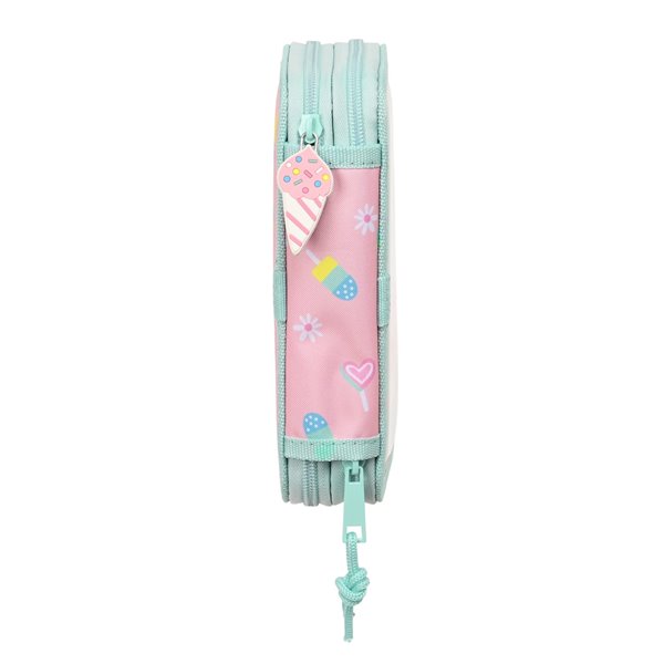Plumier Doble Pequeño 28 Piezas Peppa Pig "Ice Cream"12,5 x 19,5 x 4 cm.