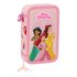 Plumier Doble Pequeño 28 Piezas Princesas Disney "Summer Adventures"12,5 x 19,5 x 4 cm.