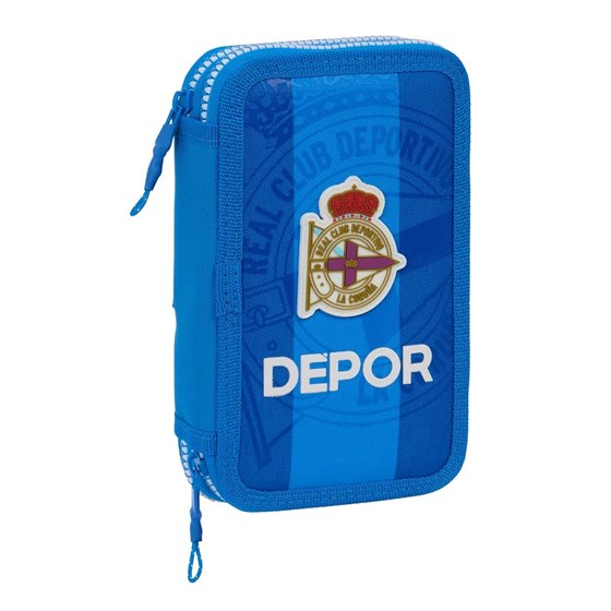 Plumier Doble Pequeño 28 Piezas Real Deportivo De La Coruña12,5 x 19,5 x 4 cm.