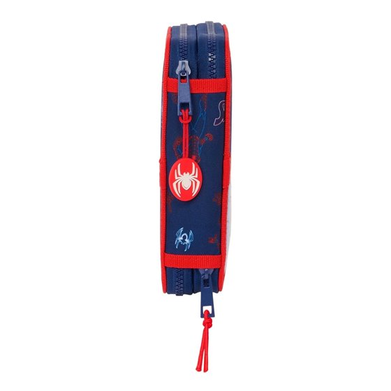 Plumier Doble Pequeño 28 Piezas Spider-Man "Neon"12,5 x 19,5 x 4 cm.