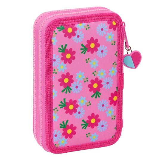 Plumier Doble Pequeño 28 Piezas Trolls 312,5 x 19,5 x 4 cm.