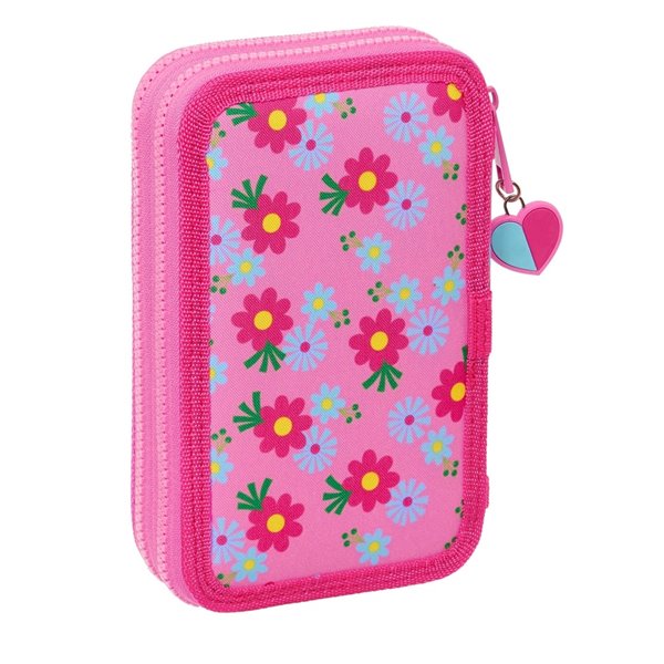 Plumier Doble Pequeño 28 Piezas Trolls 312,5 x 19,5 x 4 cm.