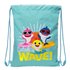 Saco Plano Junior Baby Shark "Surfing"26 x 34 cm.