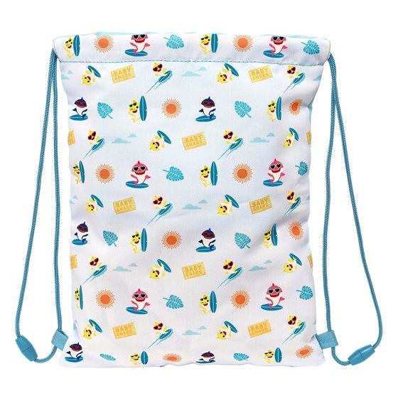 Saco Plano Junior Baby Shark "Surfing"26 x 34 cm.