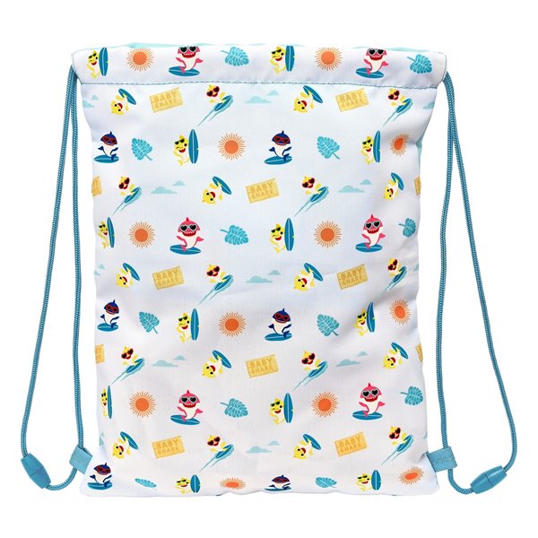 Saco Plano Junior Baby Shark "Surfing"26 x 34 cm.