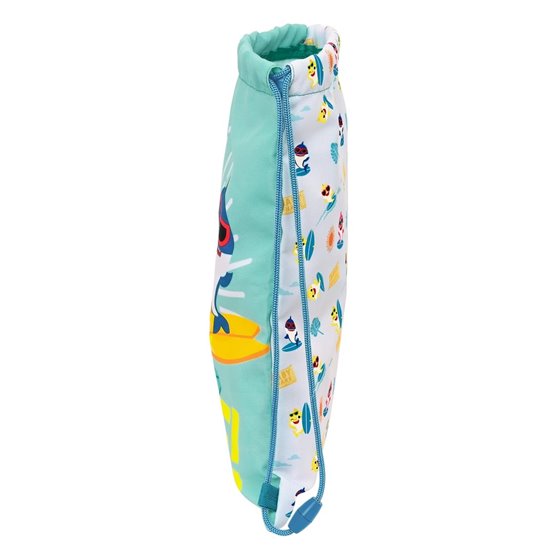 Saco Plano Junior Baby Shark "Surfing"26 x 34 cm.