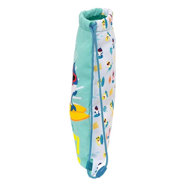 Saco Plano Junior Baby Shark "Surfing"26 x 34 cm.