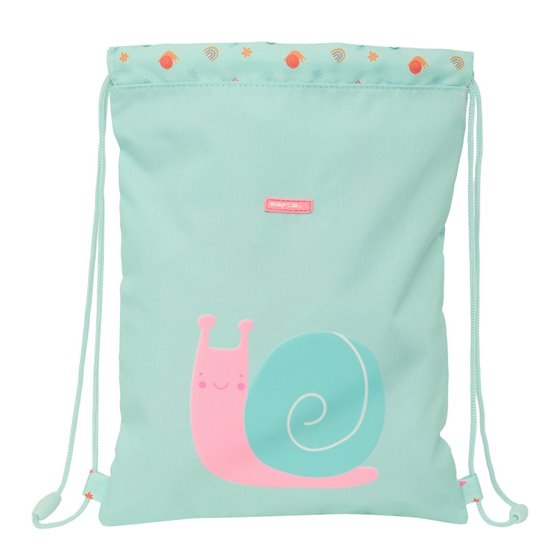 Saco Plano Junior Facil Limpieza Safta Preescolar "Caracol"26 x 34 cm.