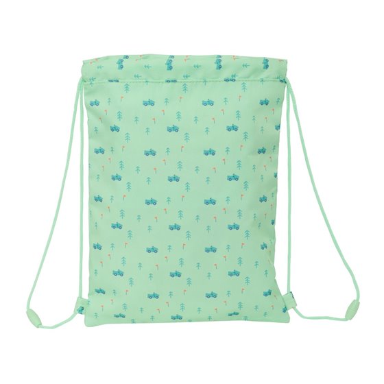 Saco Plano Junior Facil Limpieza Safta Preescolar "Coches"26 x 34 cm.