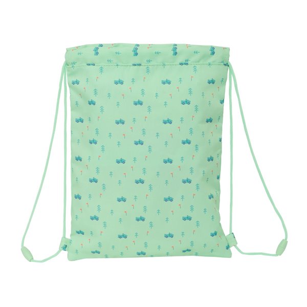 Saco Plano Junior Facil Limpieza Safta Preescolar "Coches"26 x 34 cm.