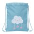 Saco Plano Junior Facil Limpieza Safta Preescolar "Nube"26 x 34 cm.