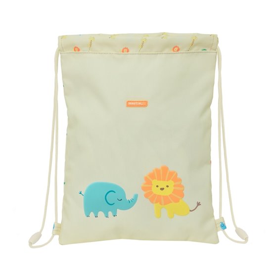 Saco Plano Junior Facil Limpieza Safta Preescolar "Selva"26 x 34 cm.