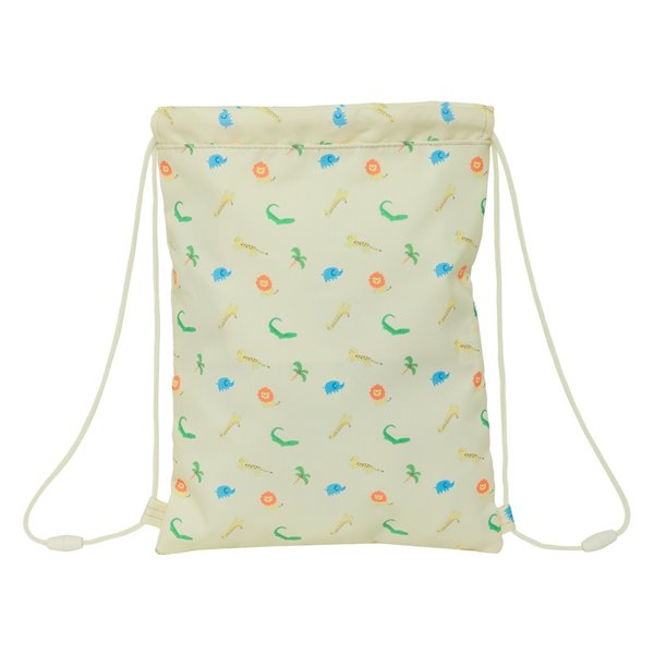 Saco Plano Junior Facil Limpieza Safta Preescolar "Selva"26 x 34 cm.