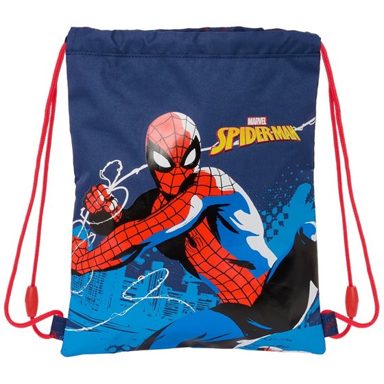 Saco Plano Junior Spider-Man "Neon"26 x 34 cm.