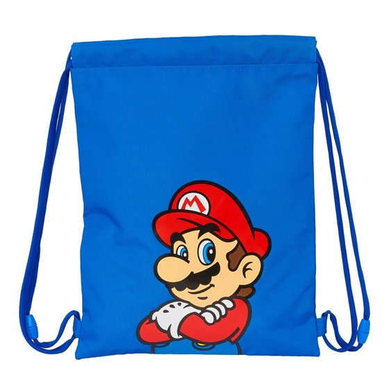 Saco Plano Junior Super Mario "Play"26 x 34 cm.