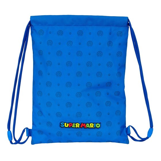 Saco Plano Junior Super Mario "Play"26 x 34 cm.