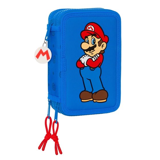 Plumier Triple 36 Piezas Super Mario "Play"12,5 x 19,5 x 5,5 cm.