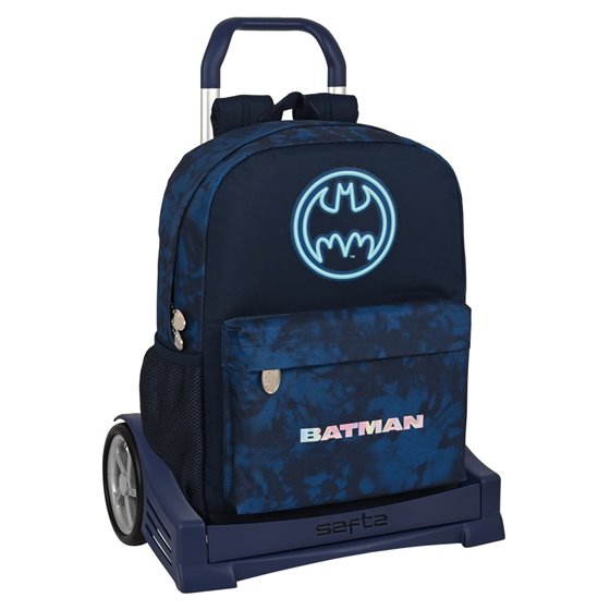 Mochila Con Carro Evolution Batman "Legendary"32 x 43 x 14 cm.