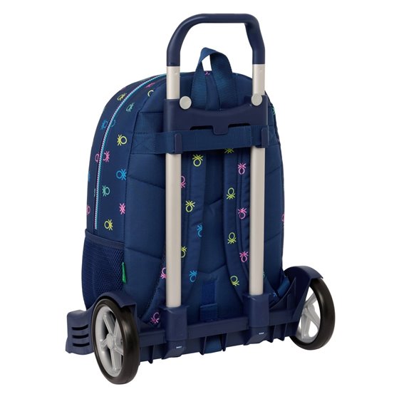 Mochila Con Carro Evolution Benetton "Cool"30 x 46 x 14 cm.