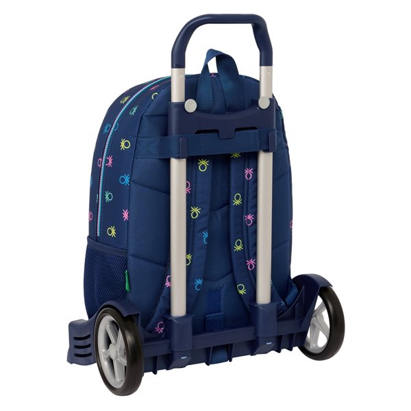 Mochila Con Carro Evolution Benetton "Cool"30 x 46 x 14 cm.