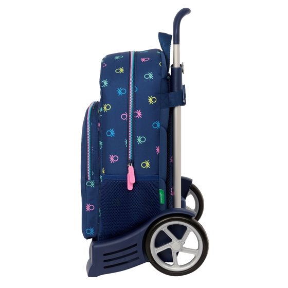 Mochila Con Carro Evolution Benetton "Cool"30 x 46 x 14 cm.
