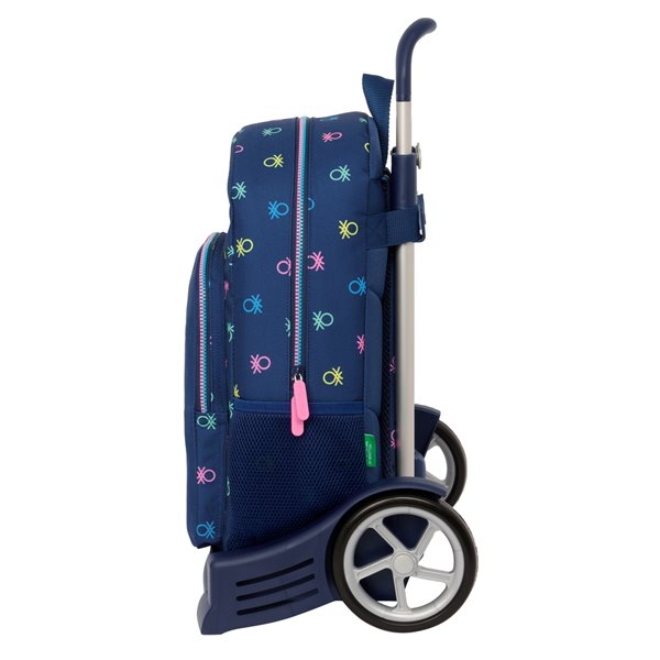 Mochila Con Carro Evolution Benetton "Cool"30 x 46 x 14 cm.