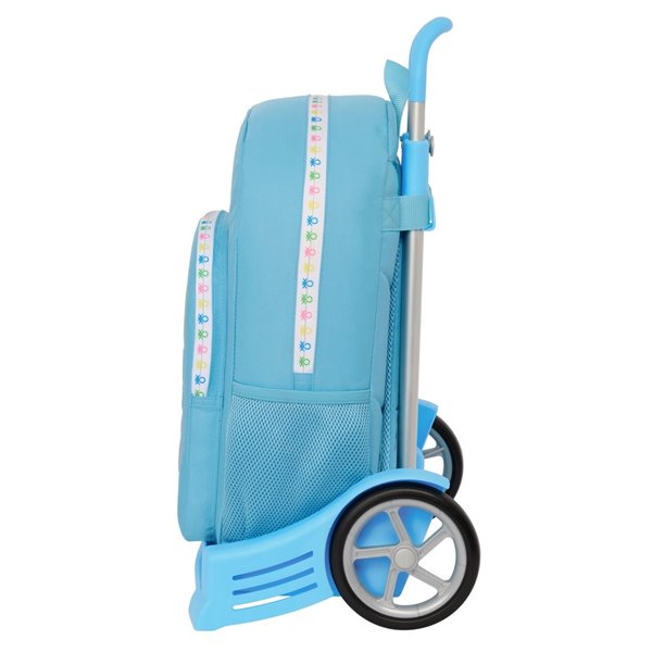 Mochila Con Carro Evolution Benetton "Spring"30 x 46 x 14 cm.