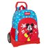Mochila Mochila Con Carro Evolution Mickey Mouse "Fantastic"33 x 42 x 14 cm.