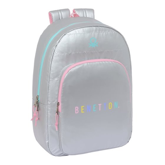 Mochila Adaptable A Carro Benetton "Silver"30 x 46 x 14 cm.