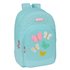 Mochila Adaptable A Carro Reciclado Moos "Butterflies"30 x 46 x 14 cm.