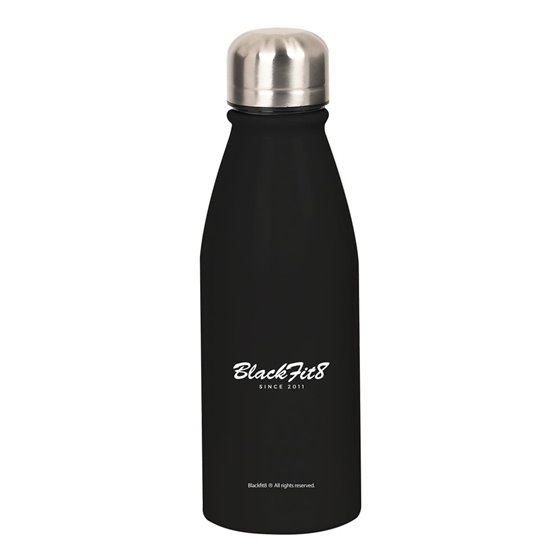 Botella Metalica 500Ml Blackfit8 Negra6 x 24 cm.