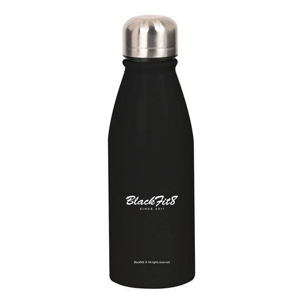 Botella Metalica 500Ml Blackfit8 Negra6 x 24 cm.