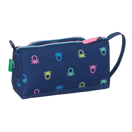 Portatodo Con Bolsillo Desplegable Lleno Benetton "Cool"20 x 11 x 8,5 cm.