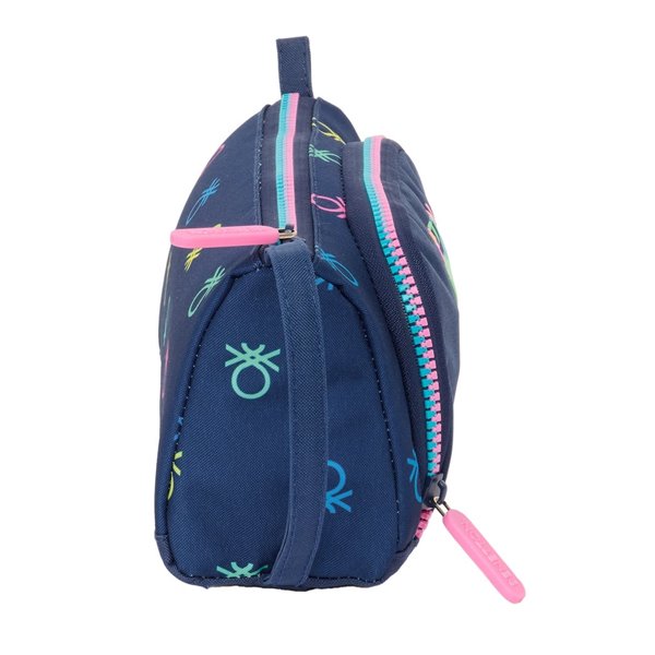 Portatodo Con Bolsillo Desplegable Lleno Benetton "Cool"20 x 11 x 8,5 cm.