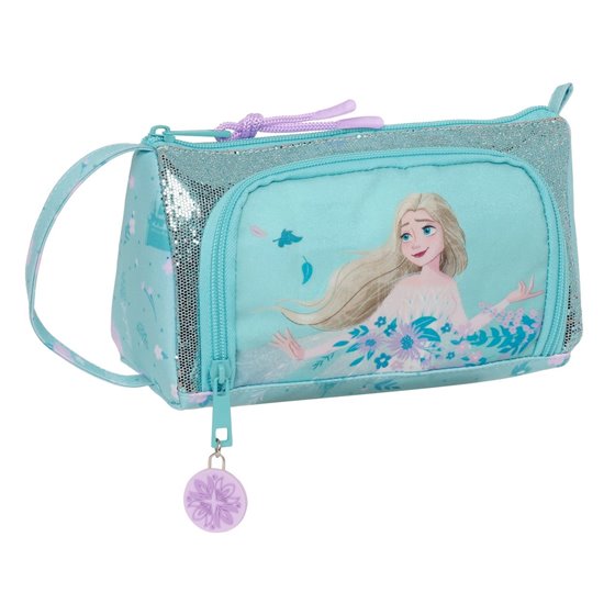 Portatodo Con Bolsillo Desplegable Lleno Frozen Ii "Hello Spring"20 x 11 x 8,5 cm.