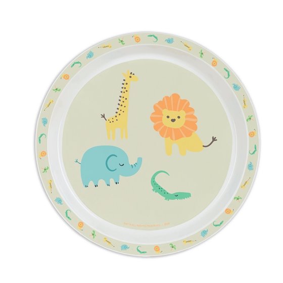Set De Platos, Cubiertos Y Vaso Safta Preescolar "Selva"26 x 26 x 9 cm.
