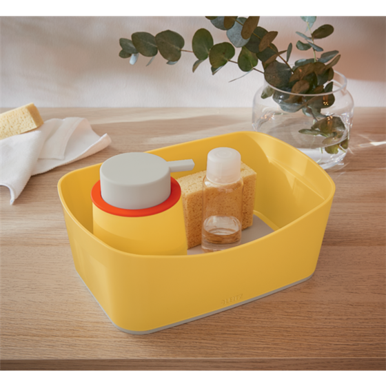 Bandeja De Almacenamiento Leitz Mybox Cosy Amarillo Cálido