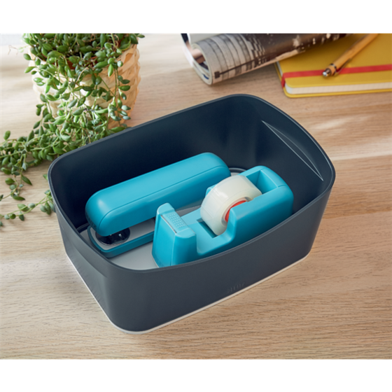 Bandeja De Almacenamiento Leitz Mybox Cosy Gris Terciopelo