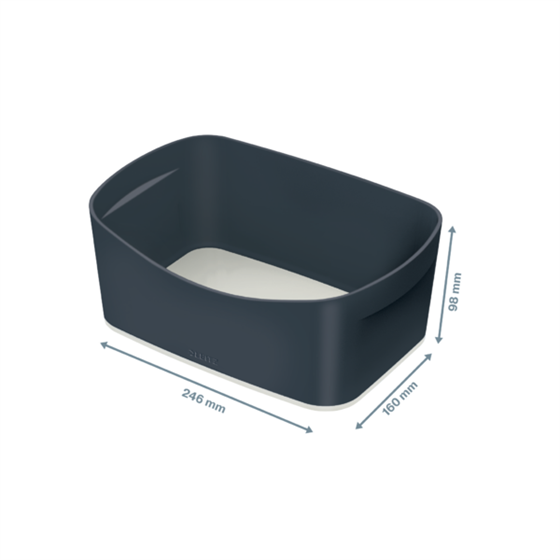 Bandeja De Almacenamiento Leitz Mybox Cosy Gris Terciopelo