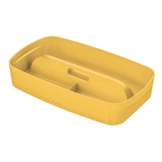Bandeja Organizadora Leitz Mybox Cosy Con Asa, Pequeña Amarillo Cálido