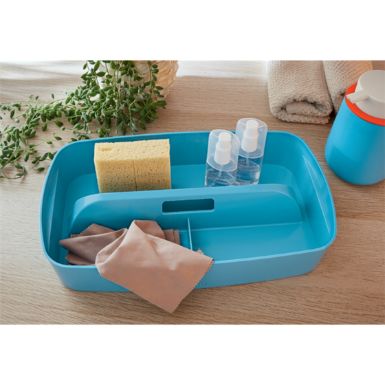 Bandeja Organizadora Leitz Mybox Cosy Con Asa, Pequeña Azul Calma