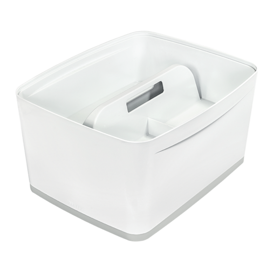 Bandeja Organizadora Leitz Mybox Grande Con Asa, Almacenamiento Blanco