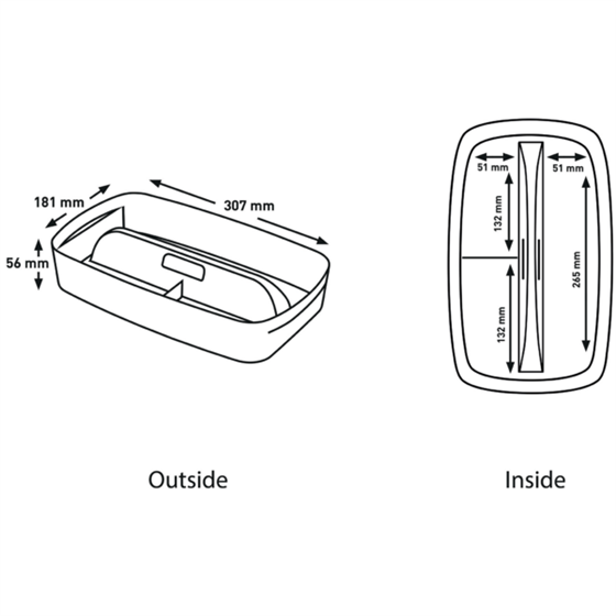 Bandeja Organizadora Leitz Mybox Pequeña Con Asa, Almacenamiento Blanco