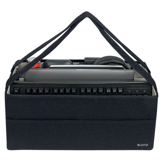 Bolsa De Tela Para El Trabajo Leitz Hot Desking Gris Terciopelo