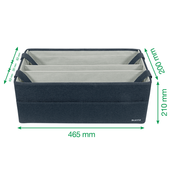 Bolsa De Tela Para El Trabajo Leitz Hot Desking Gris Terciopelo