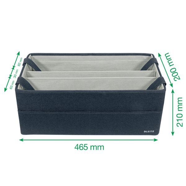 Bolsa De Tela Para El Trabajo Leitz Hot Desking Gris Terciopelo