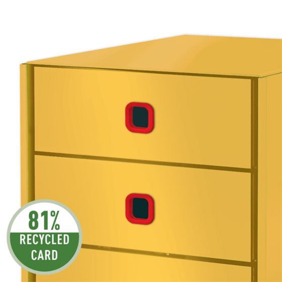 Buc De Cajones Click & Store Leitz Cosy (3 Cajones) Amarillo Cálido