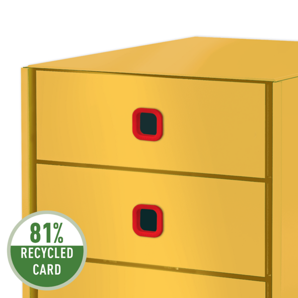 Buc De Cajones Click & Store Leitz Cosy (3 Cajones) Amarillo Cálido