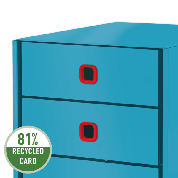 Buc De Cajones Click & Store Leitz Cosy (3 Cajones) Azul Calma